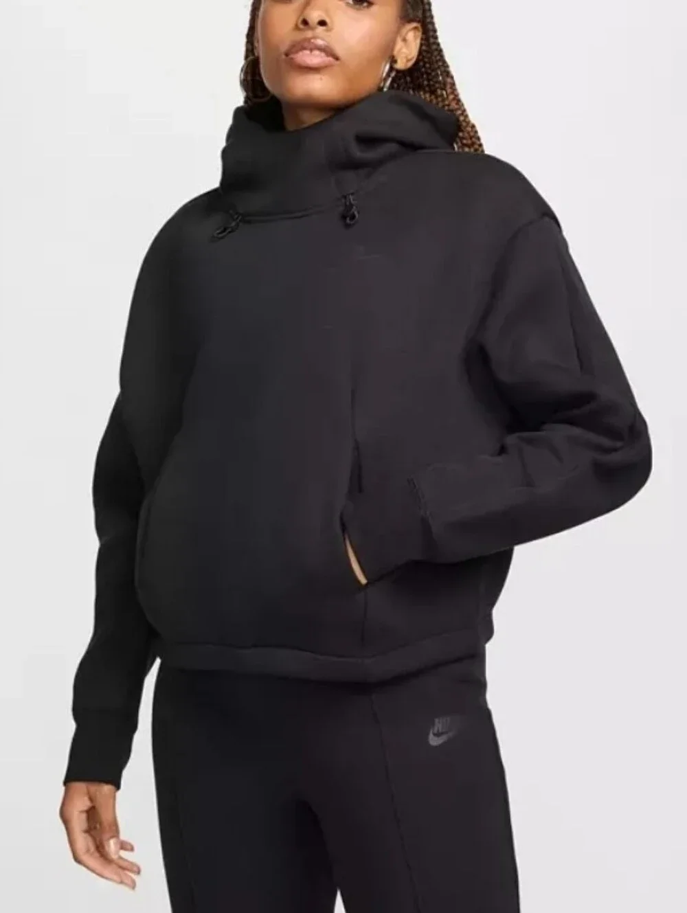Nike Sportswear Tech Fleece Women's Oversized Hoodie Black Size S